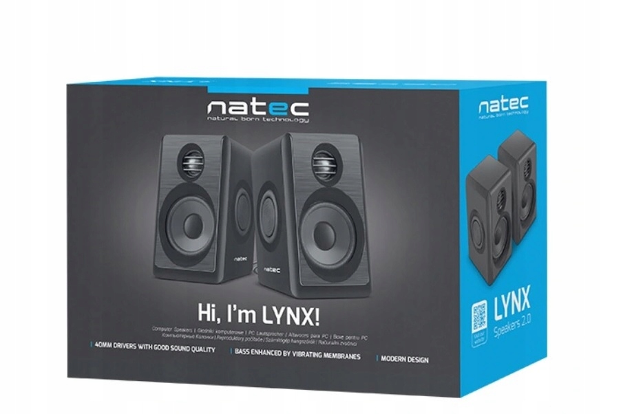 Компьютерные колонки Natec LYNX 2.0 6W RMS черный бренд Natec