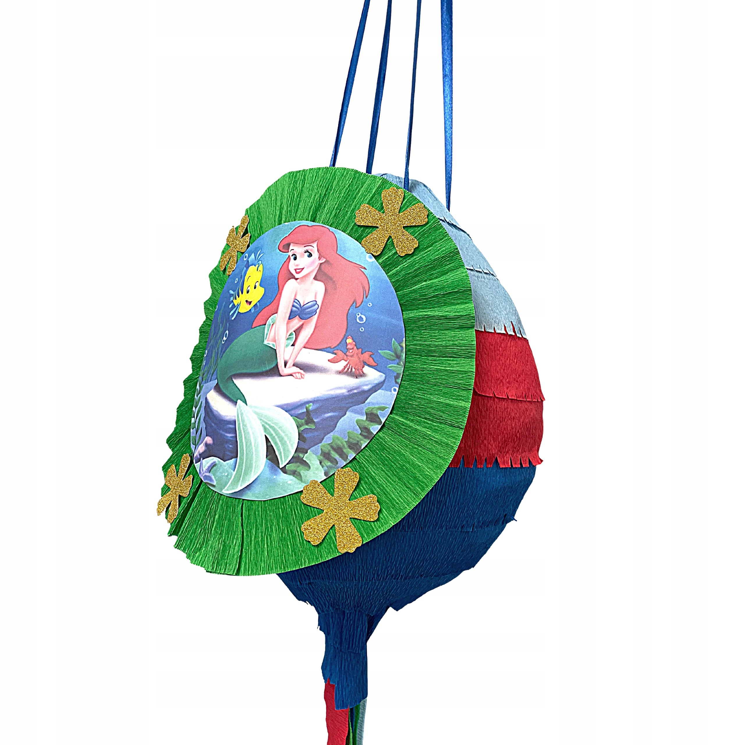 Zestaw PINIATA SYRENKA ARIELKA + kij + gratisy! Stan opakowania oryginalne