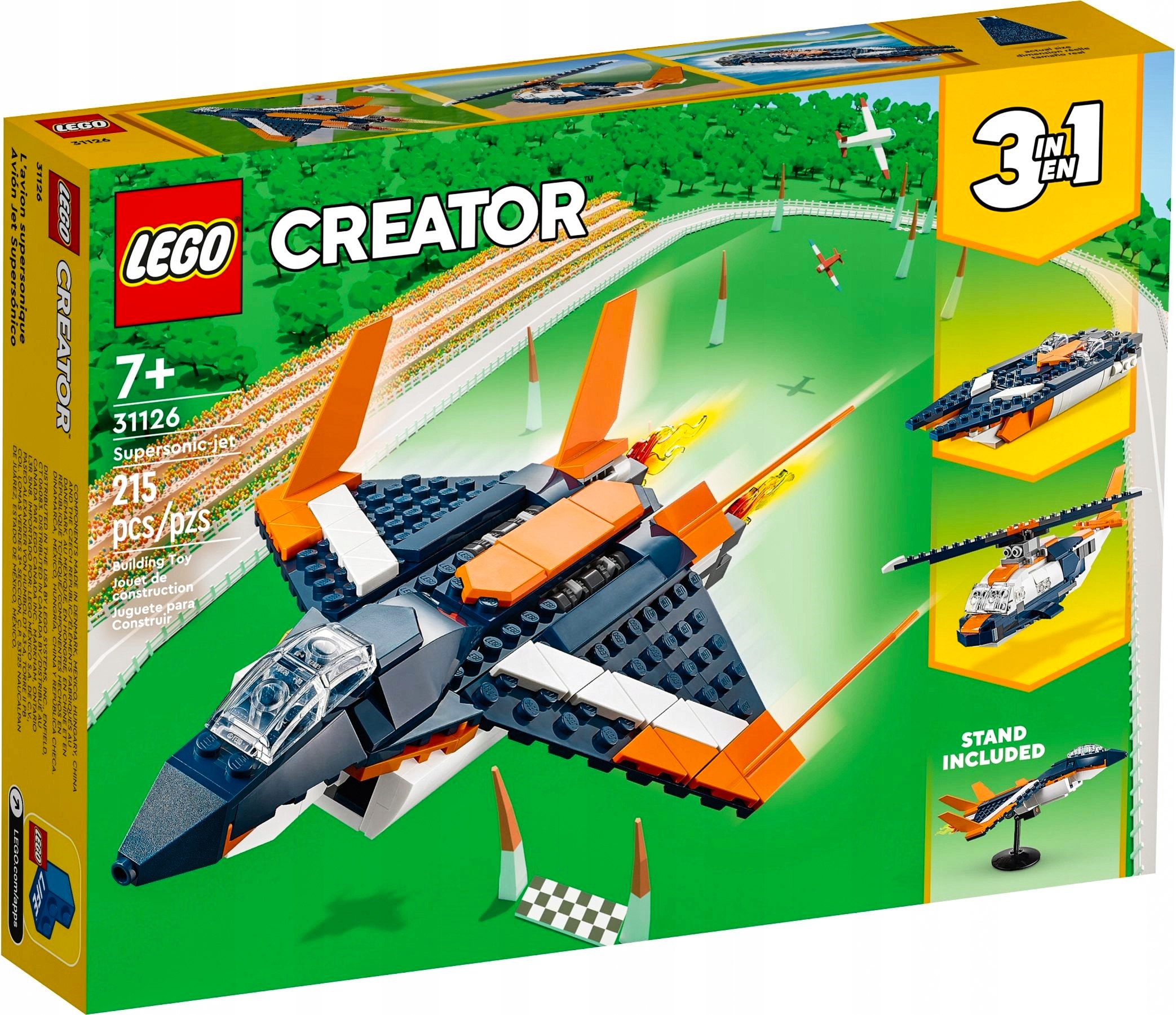 

Lego Creator 3W1 Odrzutowiec Naddźwiękowy