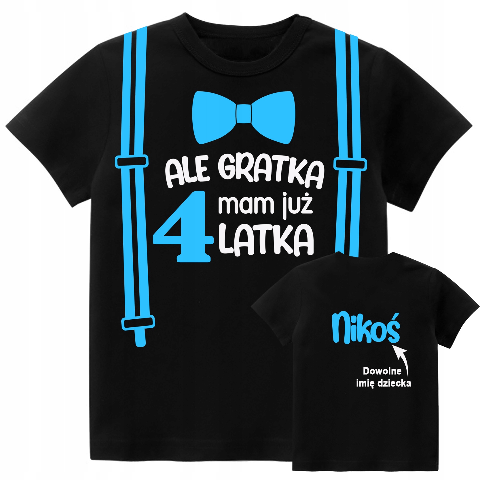 

Koszulka Urodziny Ale Gratka 4 Lata Imię r. 104