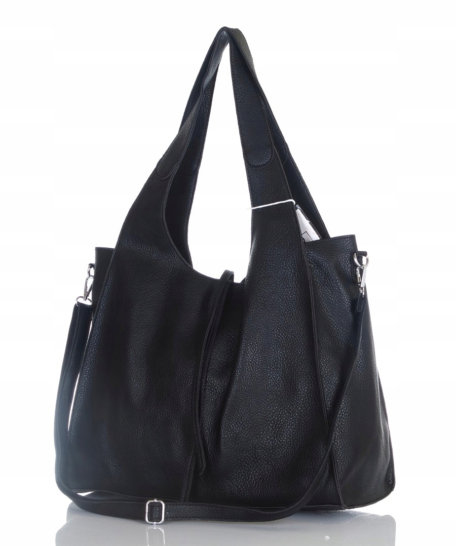 Zjawiskowa pojemna torebka damska Shopper Bag saszetka na pasku 2w1