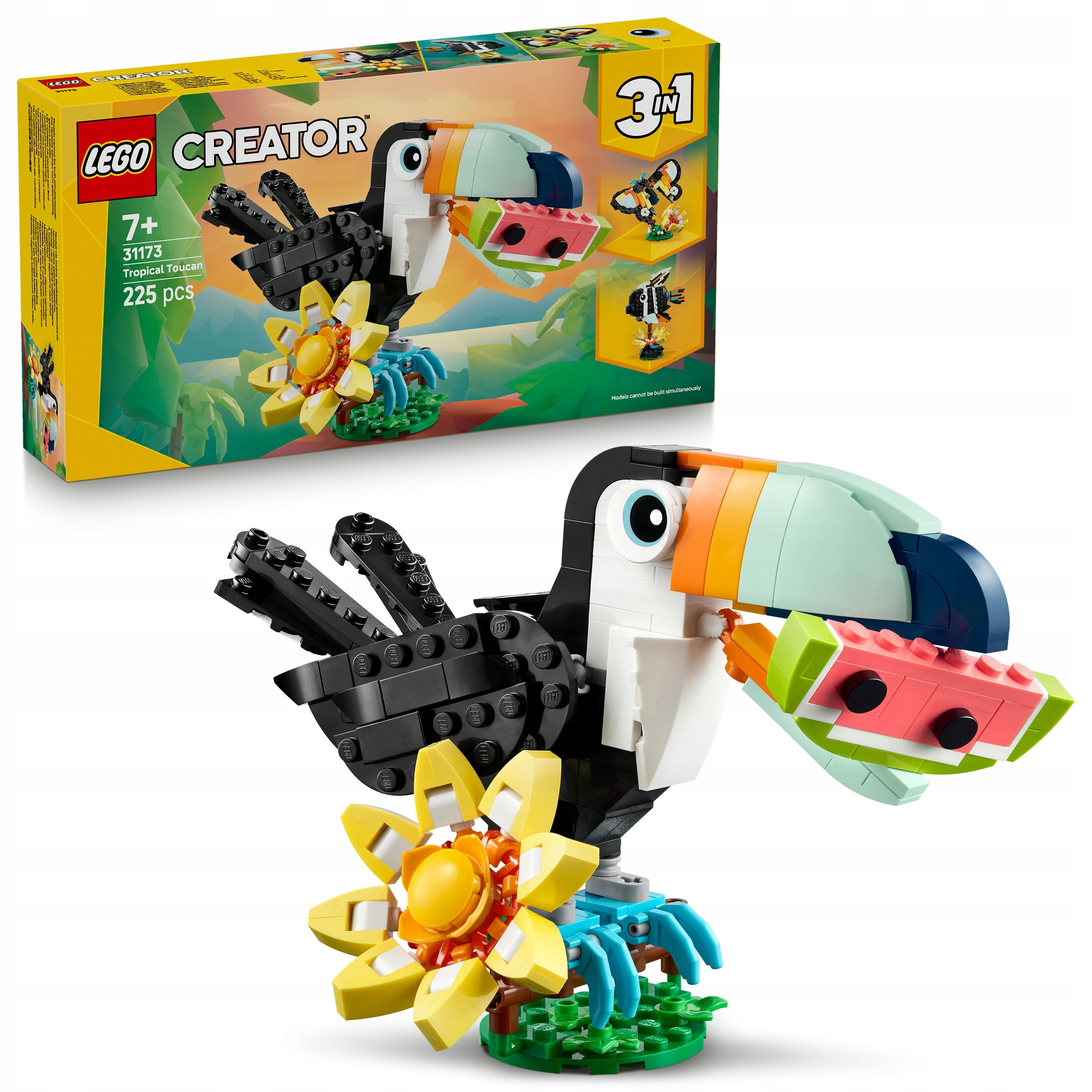 Lego Creator 3v1 Divoká zvířata: Tropický tukan 31173