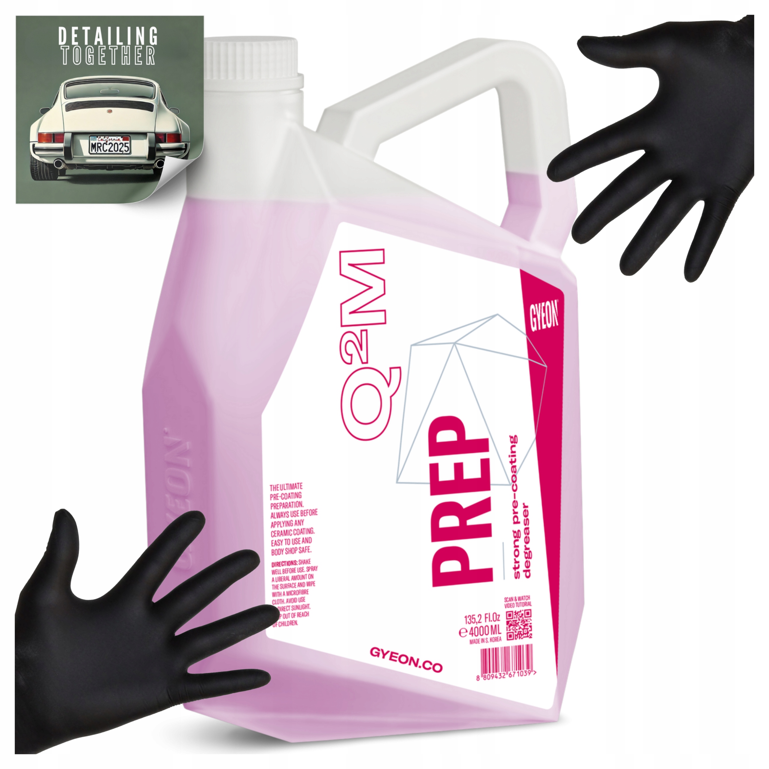 Gyeon Q2M PrepOdmasťovanie Lak Príprava pod keramický náter 4L