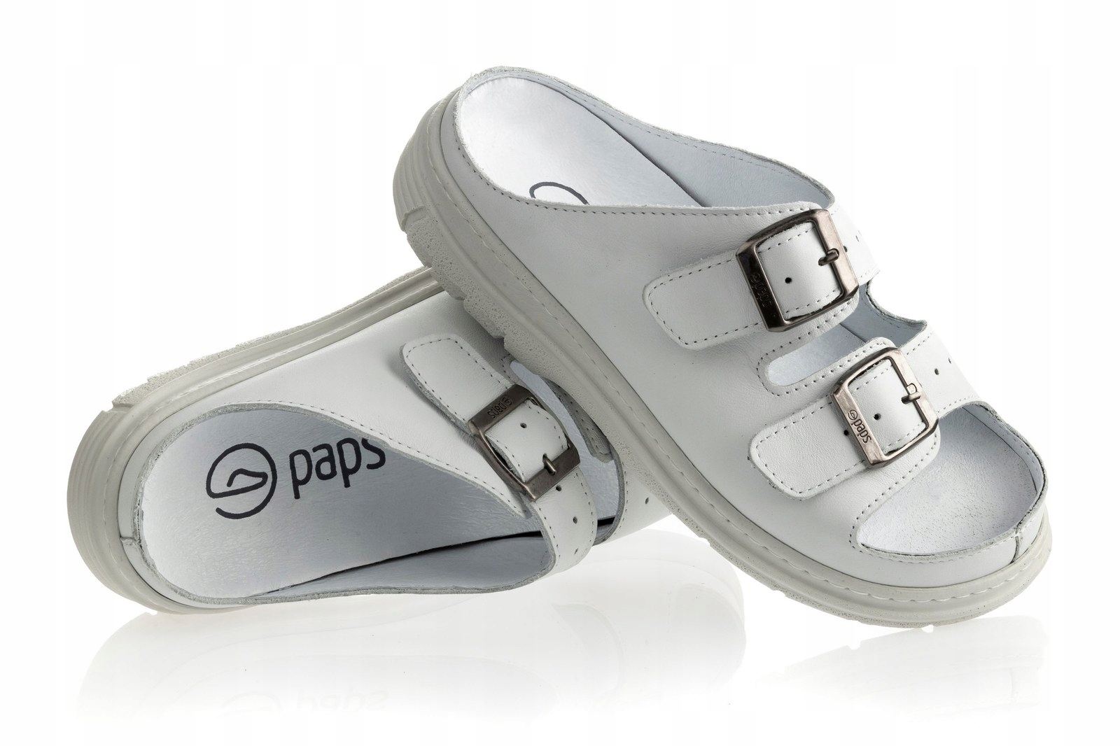 Zdravotní obuv pantofle Paps Medic Me 3030-102 Lícová kůže vel. 40