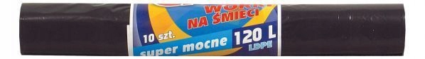 

Worki Na Smieci 120L/10SZT Gigus Ldpe Czarne