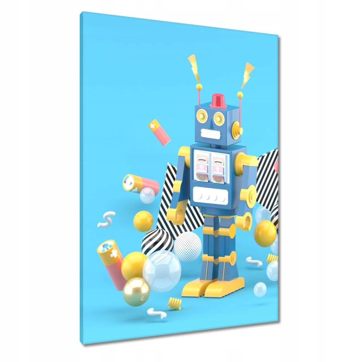 Obrazy 70x100 Modrý robotický robot