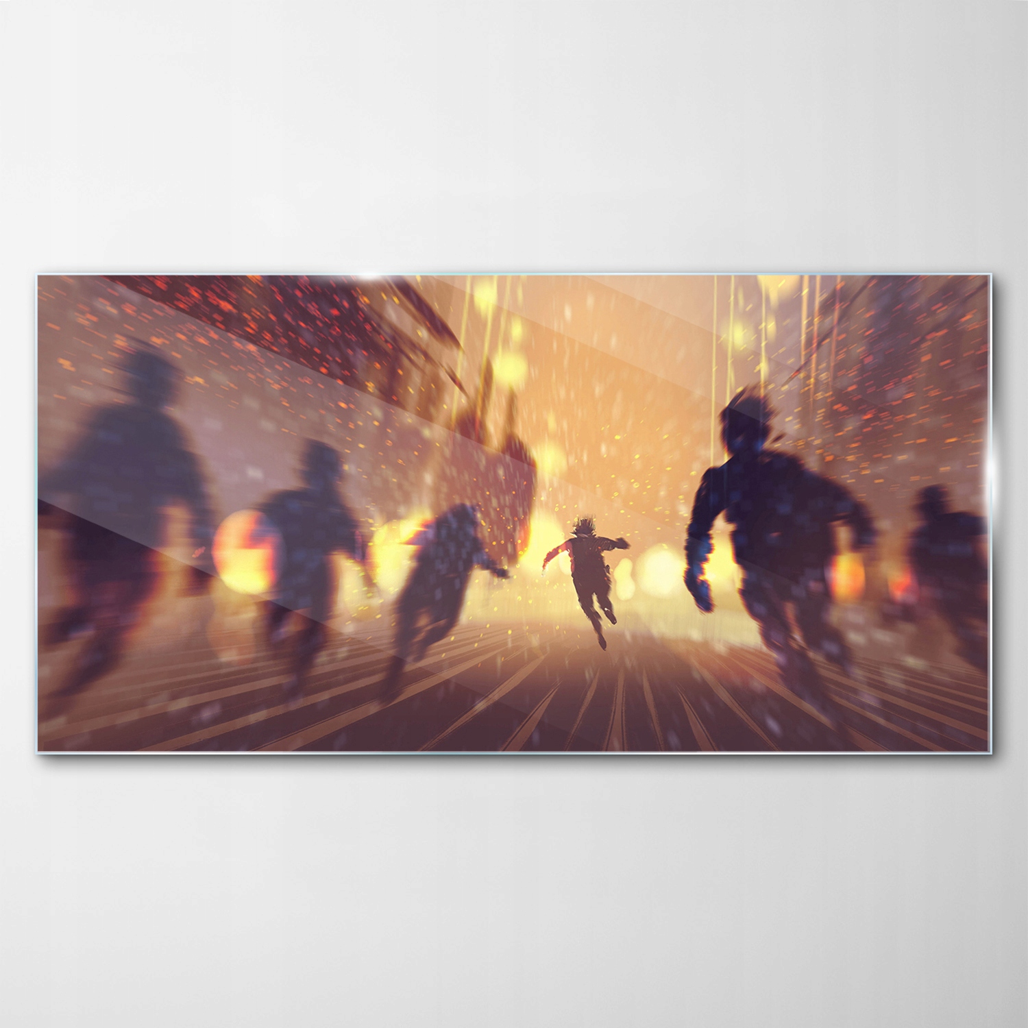 

Obraz Szklany Dekor Zombie Płonące Miasto 100x50