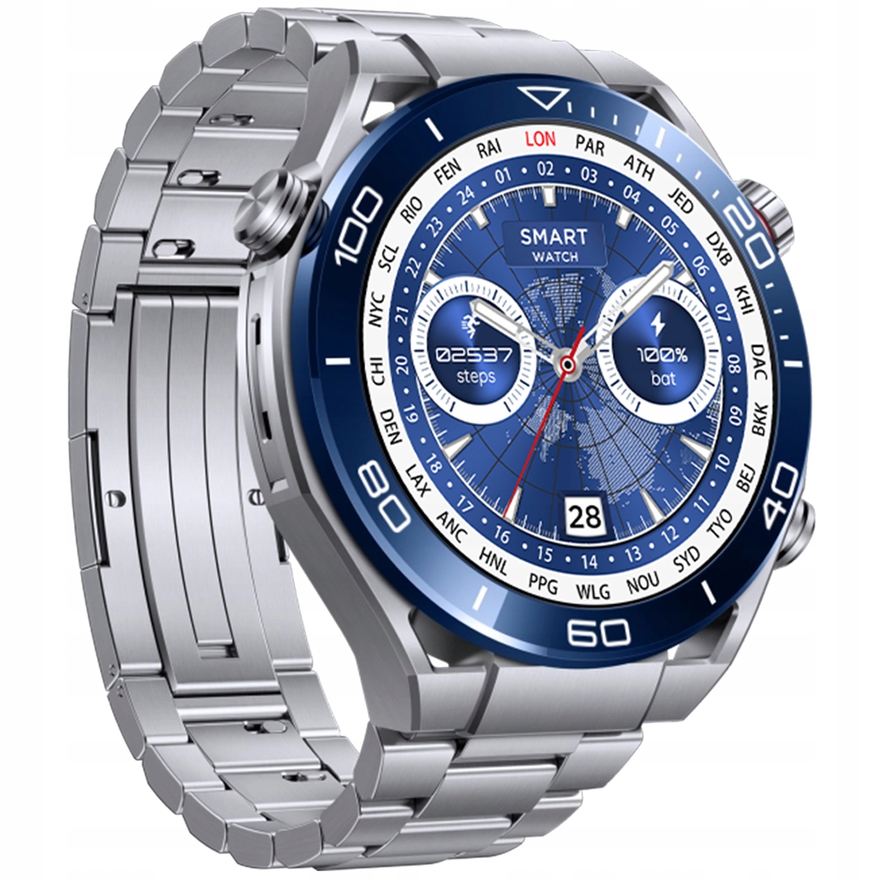 ZEGAREK SMARTWATCH MĘSKI Z ROZMOWAMI POMIAR CUKRU WE KRWI + ZESTAW 3 PASKÓW Rodzaj cyfrowe