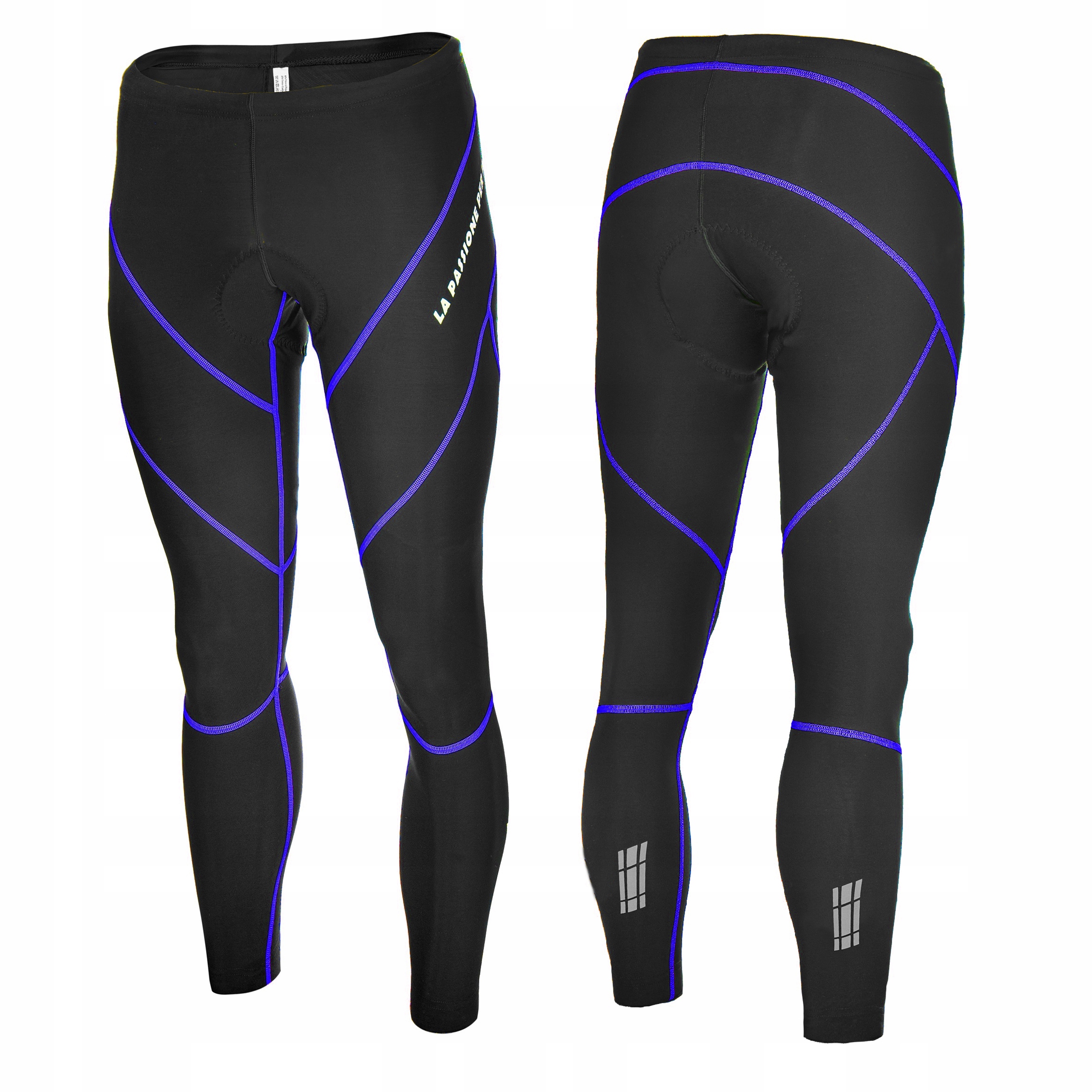 Spodnie rowerowe DŁUGIE z WKŁADKĄ żelową 4D - L Marka Ercole