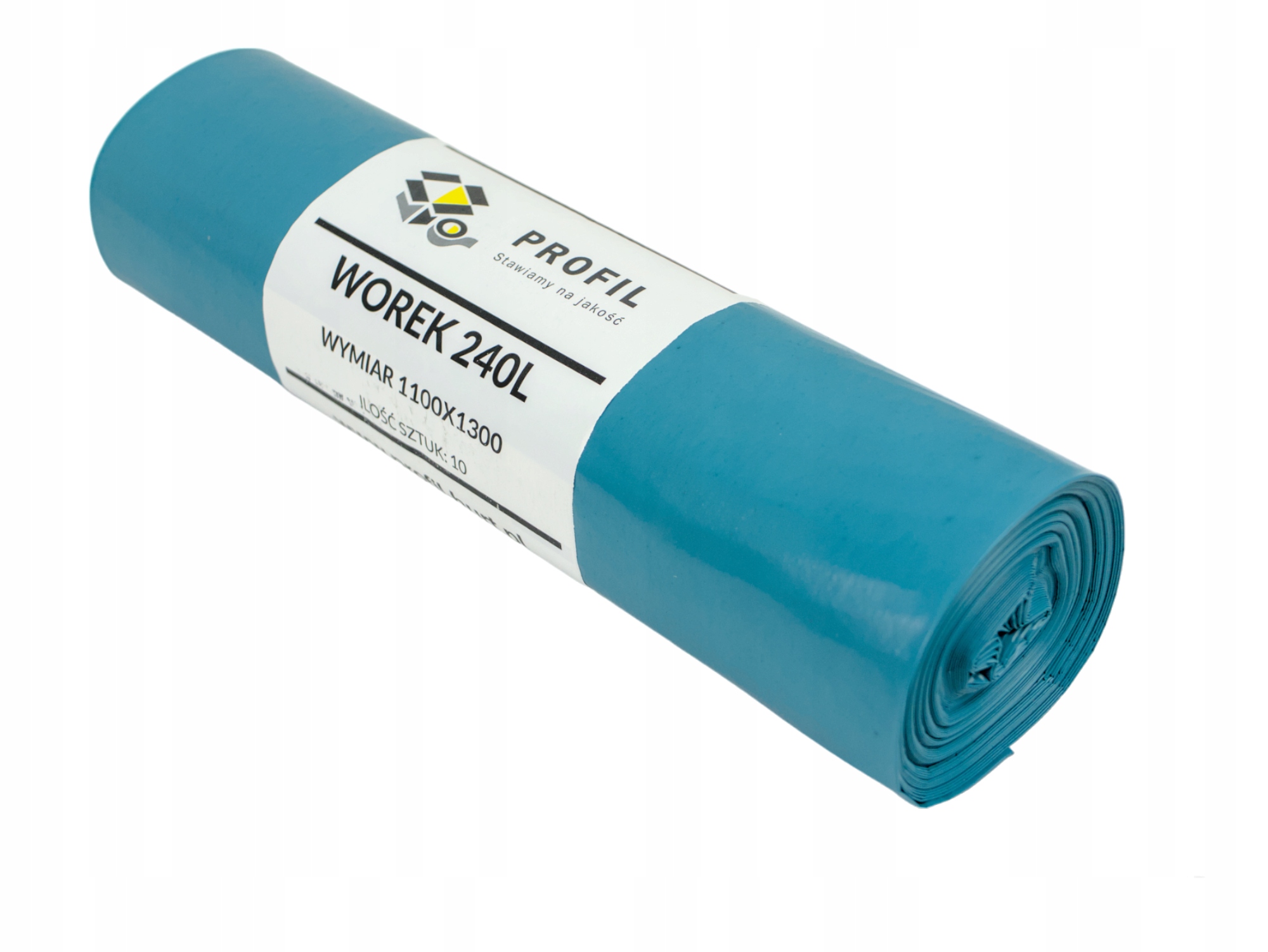 Worki na śmieci 240 l niebieskie 100szt.