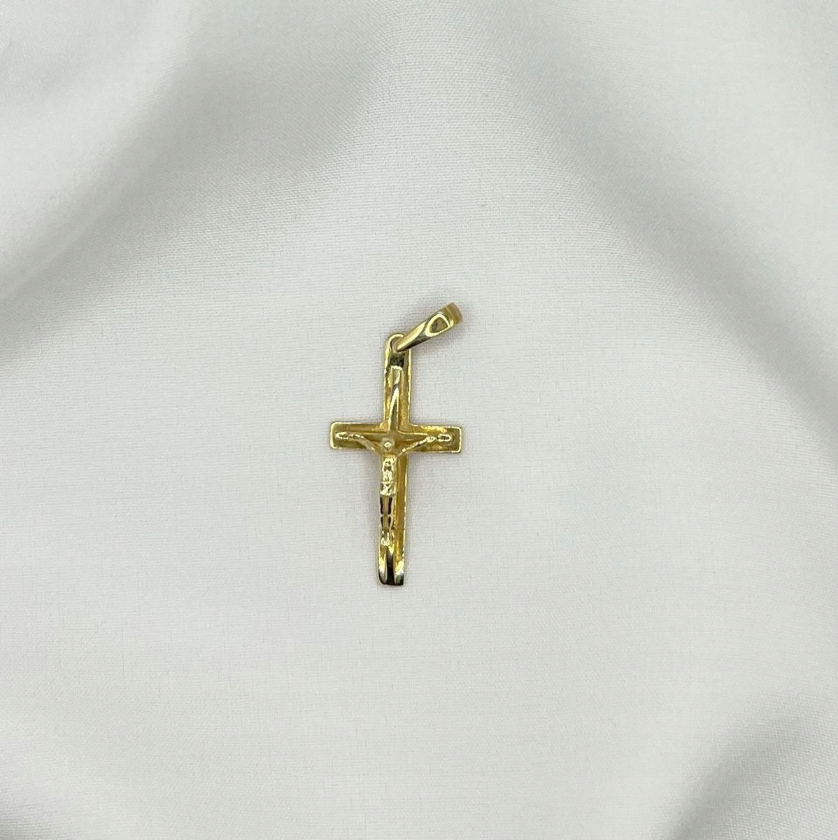 Zlatý křížek Ježíš Ukřižovaný přívěsek Zlato 585 1.01 g