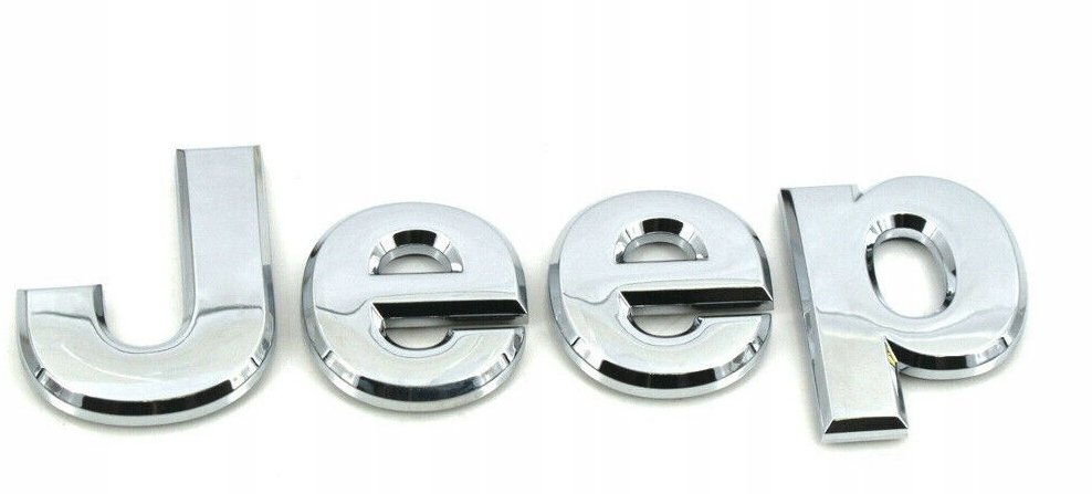 Emblemat logo Jeep znaczek Patriot Liberty Wrangler 140x41mm Chrom