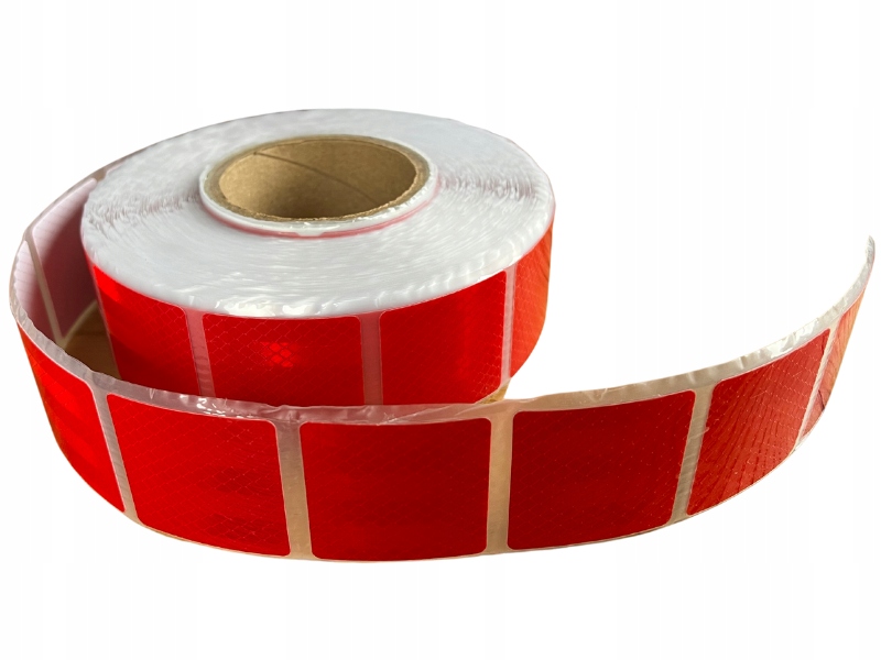 TAŚMA ODBLASKOWA SAMOPRZY SEGMENTACH czerwona