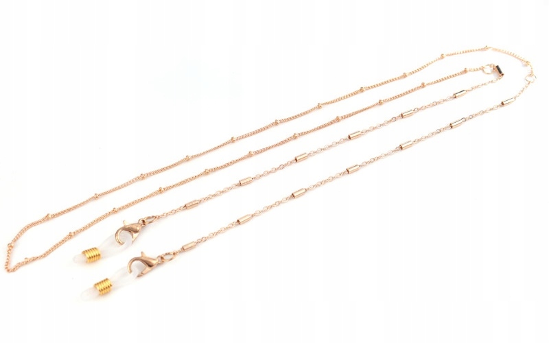 

Elegancki Złoty Cienki Łańcuszek Do Okularów Chain