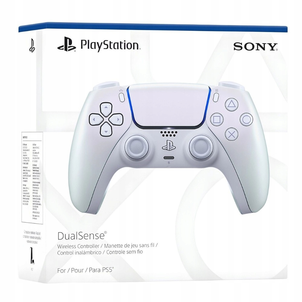 Oficjalny bezprzewodowy kontroler Dualsense PlayStation 5 Perłowy Hall