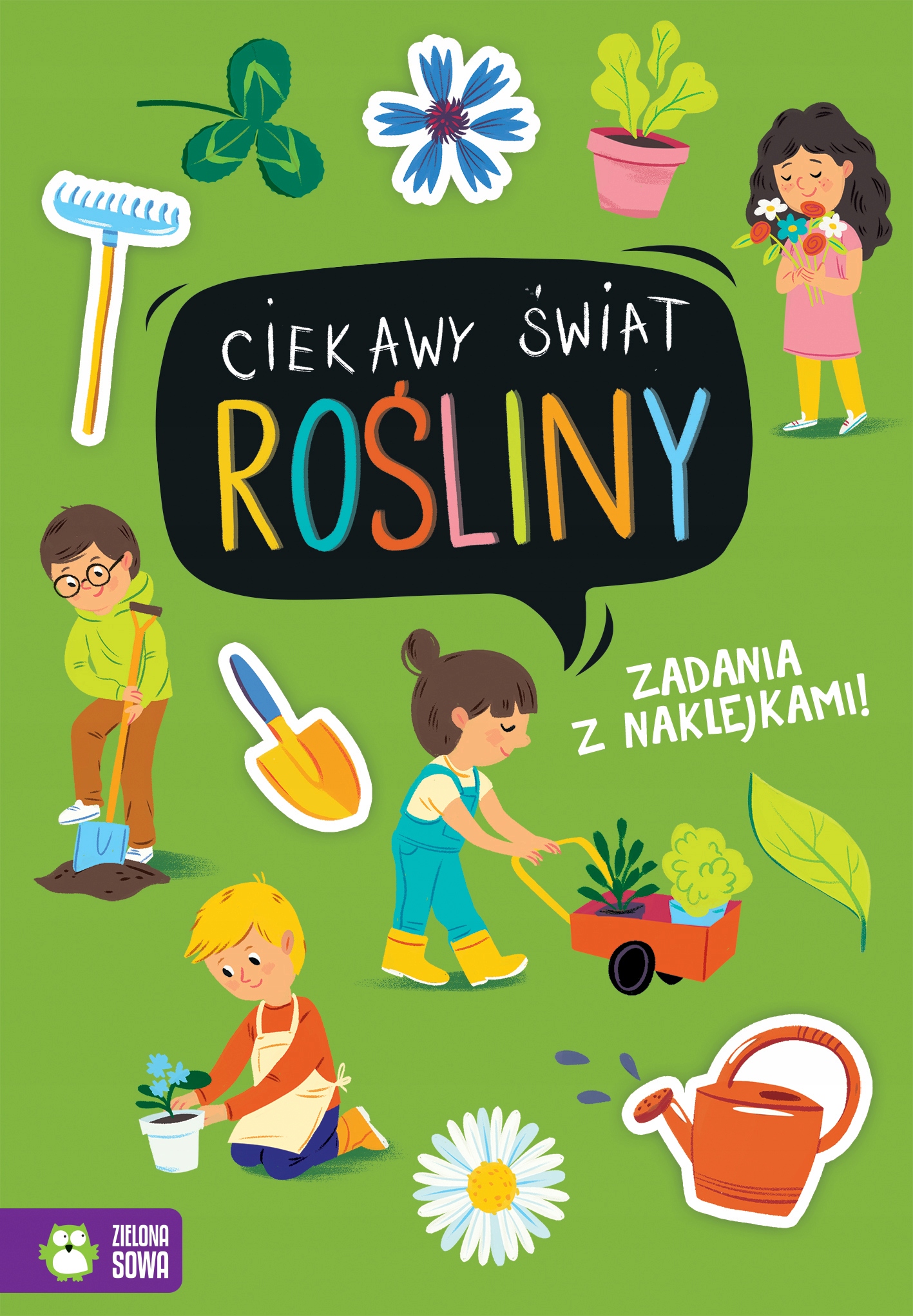 

Ciekawy Świat Rośliny Naklejki Dzieci Zielona Sowa