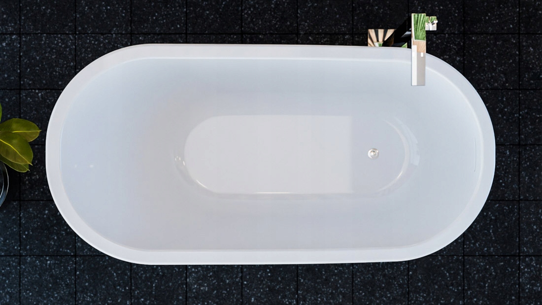 Wanna wolnostojąca biała asymetryczna WALTPOOL Świetna Jakość Marka Waltpool