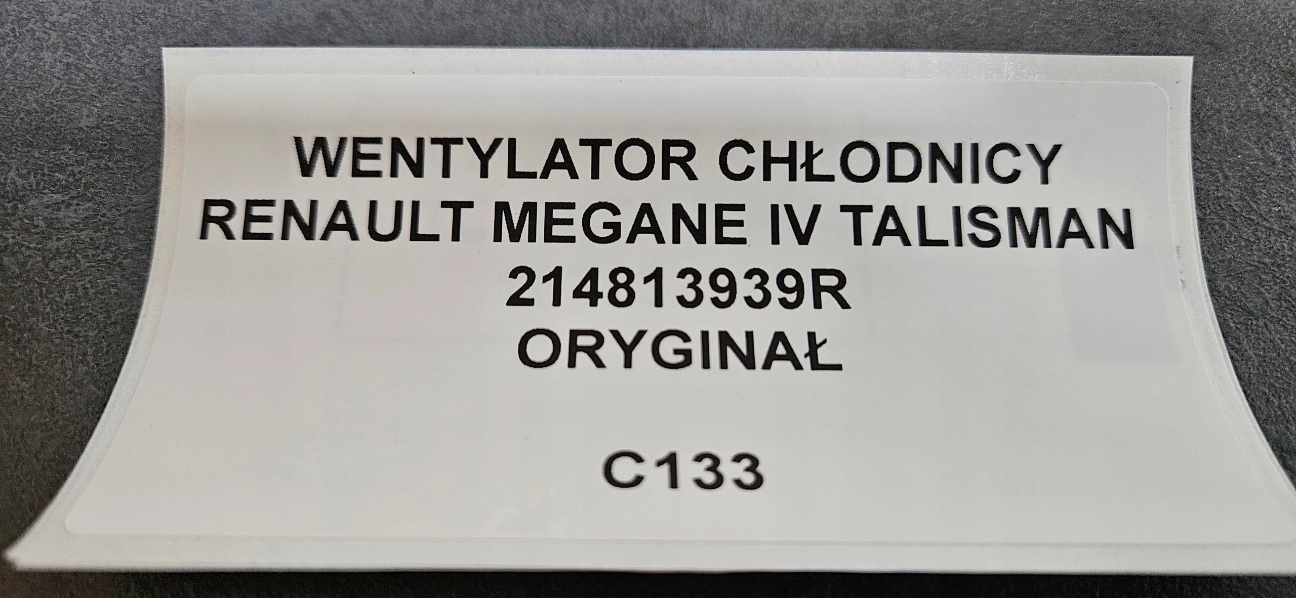 ventilátor chladiče RENAULT MEGANE IV TALISMAN