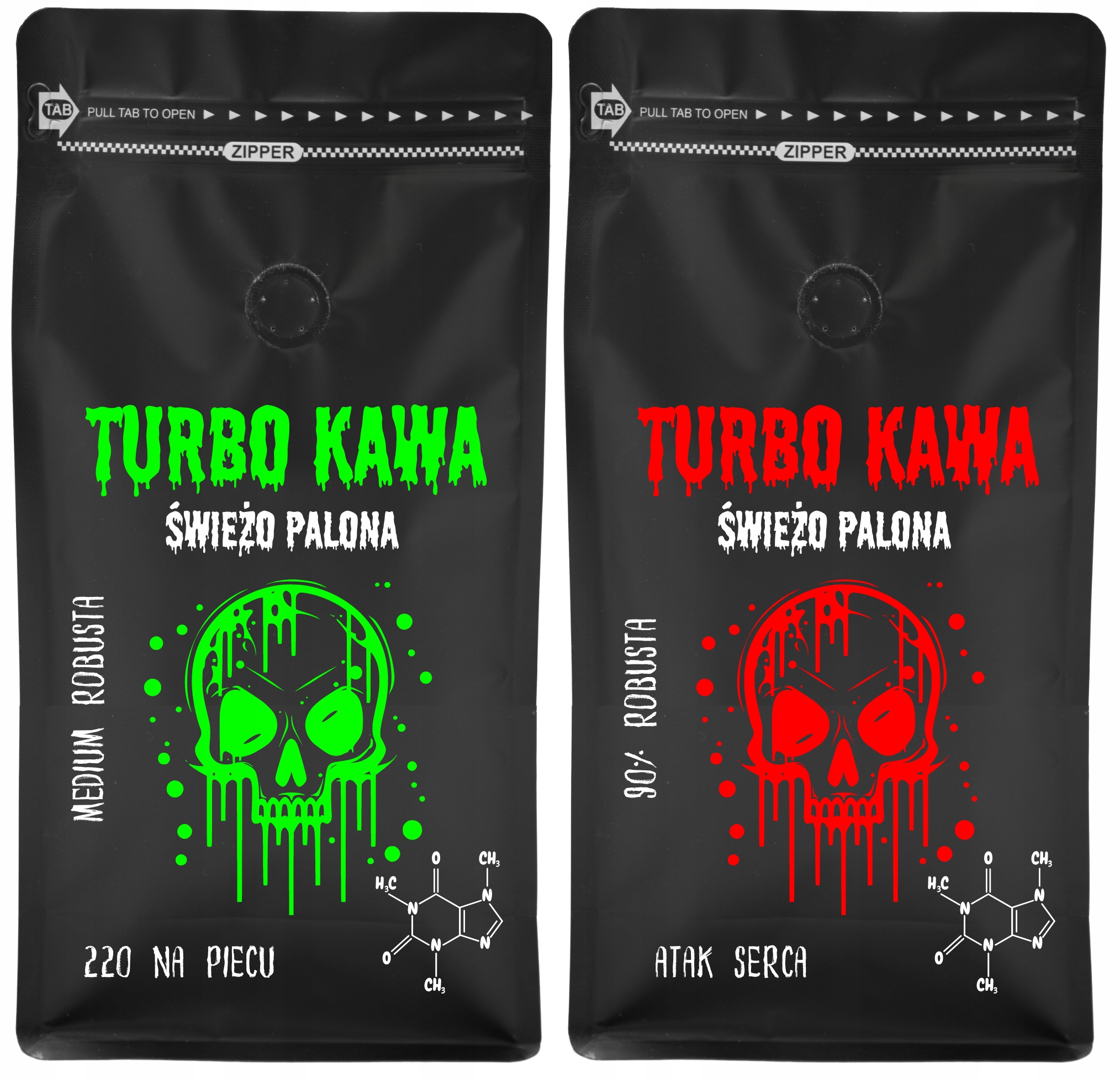 Levně Turbo Zrnková Káva do kávovaru 2x1kg Robusta/Arabica Silně Povzbuzující