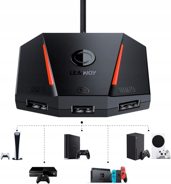 LEADJOY AIMBOX ADAPTER KLAW.MYSZ XBOX PSP NINTENDO Switch Xbox One, Xbox Typ adapter