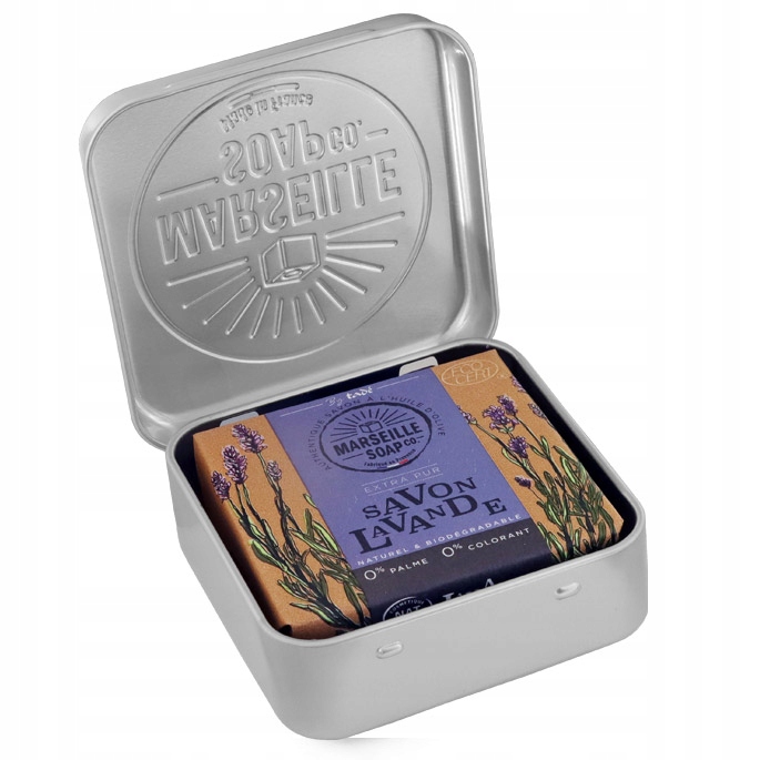 Oryginalne Mydła Marsylskie LAWENDA ECOCERT Mydelniczka - Zestaw Prezentowy Rodzaj płyn