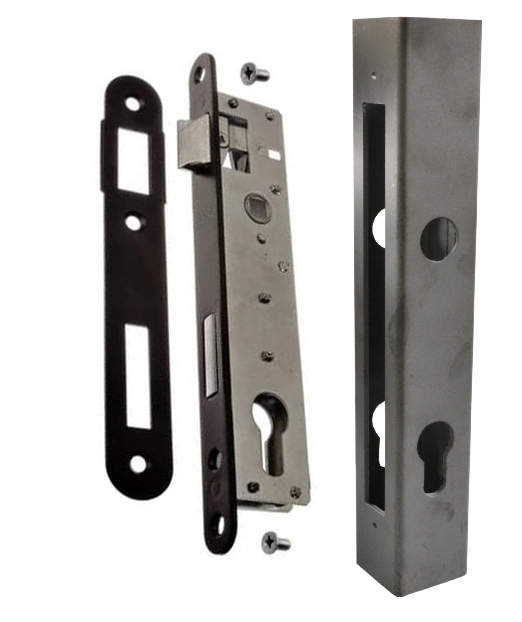 

Zamek Do Furtki z Puszką Komplet 40x40 Rozstaw 90