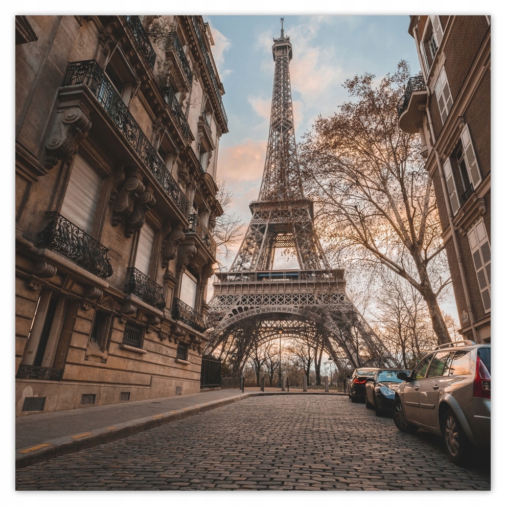 

Fototapety flizelina 208x208 Wieża Eiffla Ulica