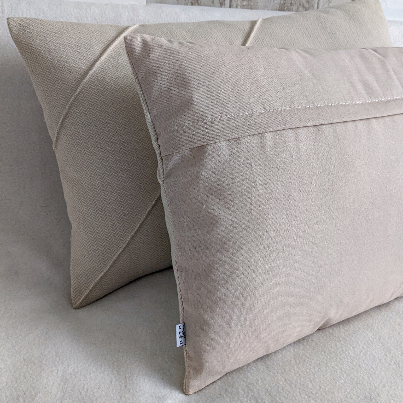 POSZEWKA dekoracyjna Boho jodełka komplet prawa i lewa beż 40x60 ASTO deco Marka inna