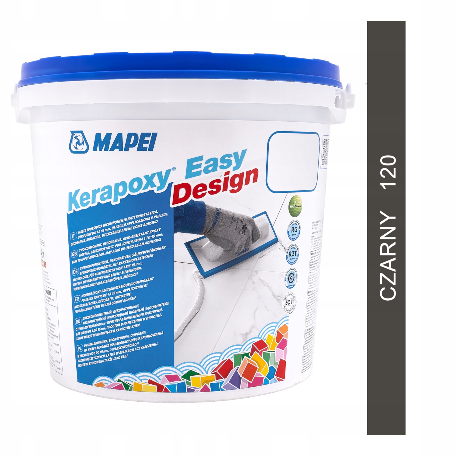 Epoxidová fuga Mapei Kerapoxy Easy Design 3kg barva 120 černá