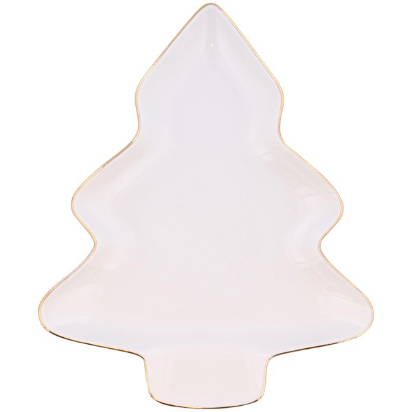 

Biały Talerz Talerzyk Święta Choinka