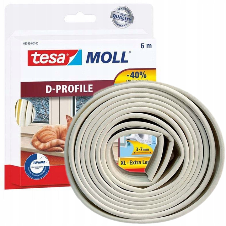 Uszczelka samoprzylepna do okien pcv tesa D 6m