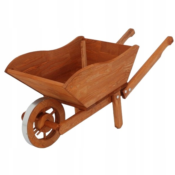 KWIETNIK DONICA DONICZKA DREWNIANA TACZKA OZDOBNY Kolor odcienie brązu i beżu