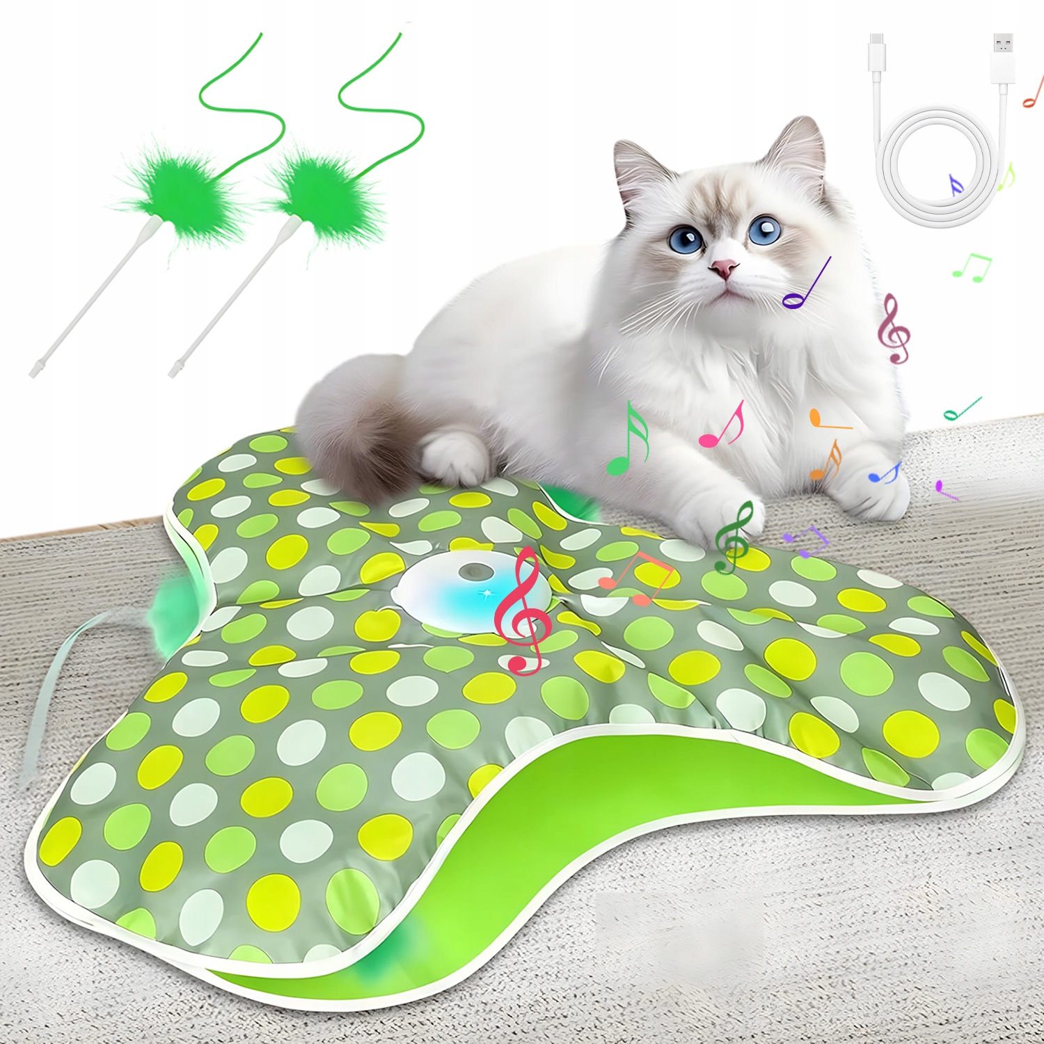 Levně Interaktivní Hračka Pro Kočky Inteligentní Senzory Probudí Lovecký Instinkt