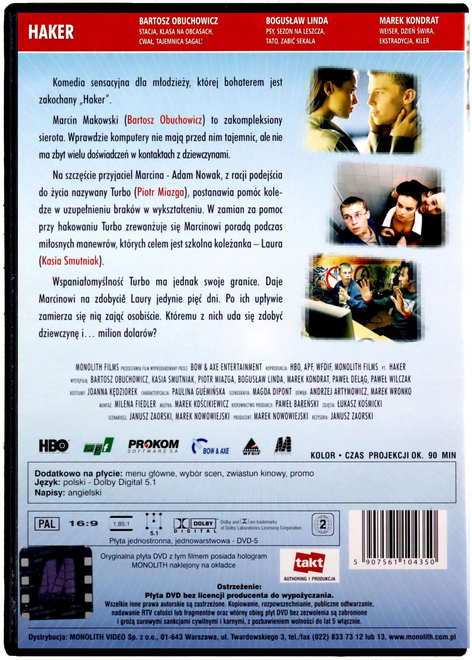 Haker płyta DVD 17058160669 - Sklepy, Opinie, Ceny w Allegro