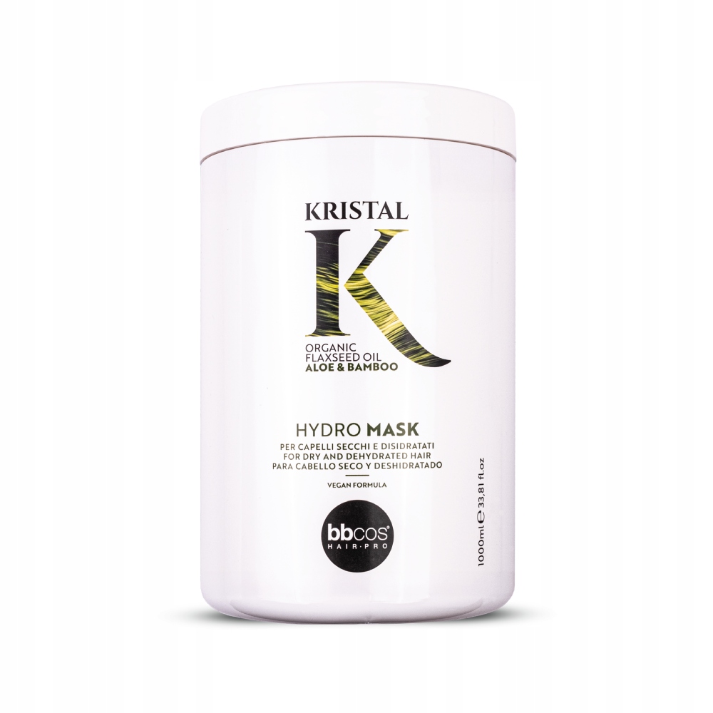 BBcos hydratační maska na vlasy Kristal Hydro Mask 1000 ml