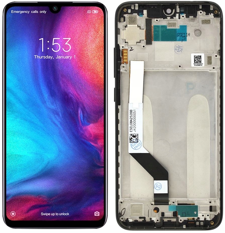 

Xiaomi Redmi Note 7 Wyświetlacz LCD Ekran Ramka