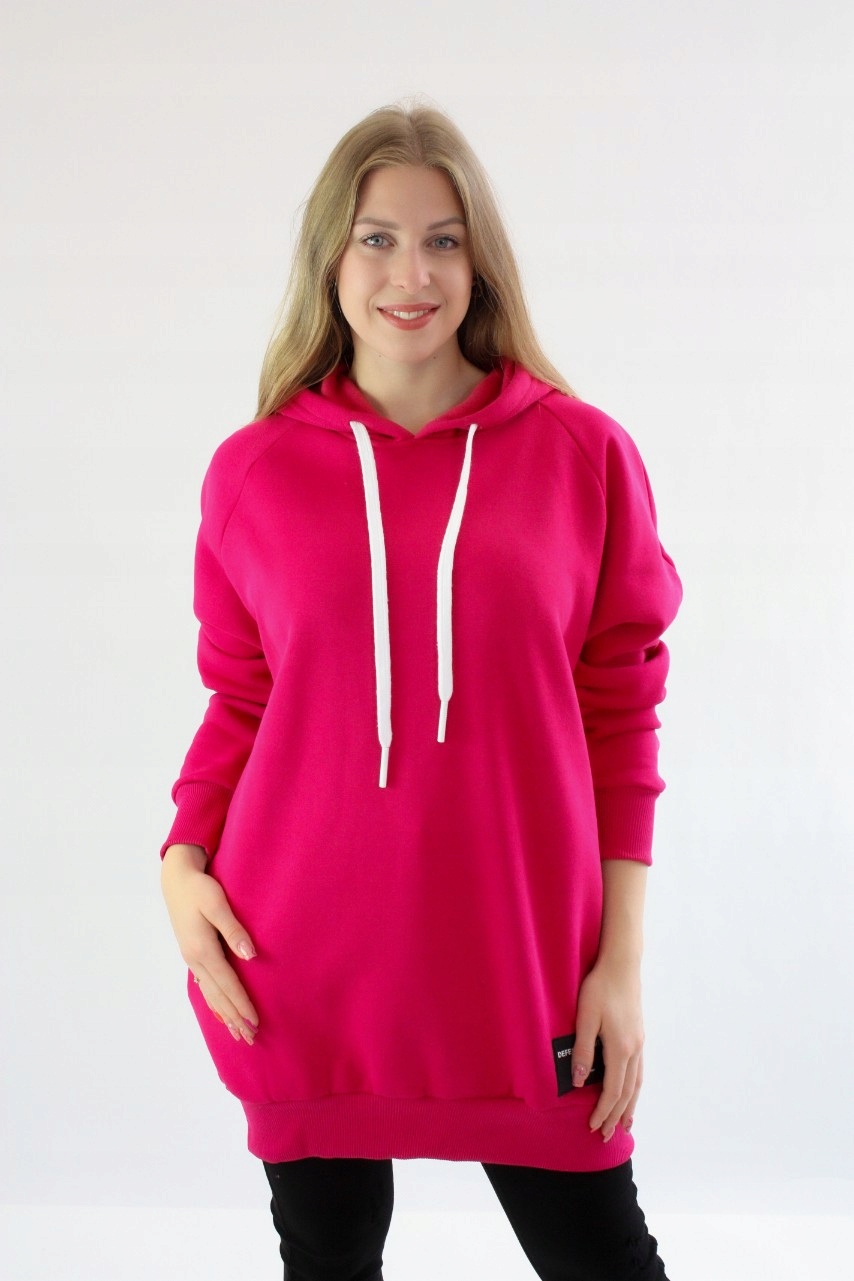 Teplá Dlouhá Mikina Dlouhý rukáv Fuchsiová Uni