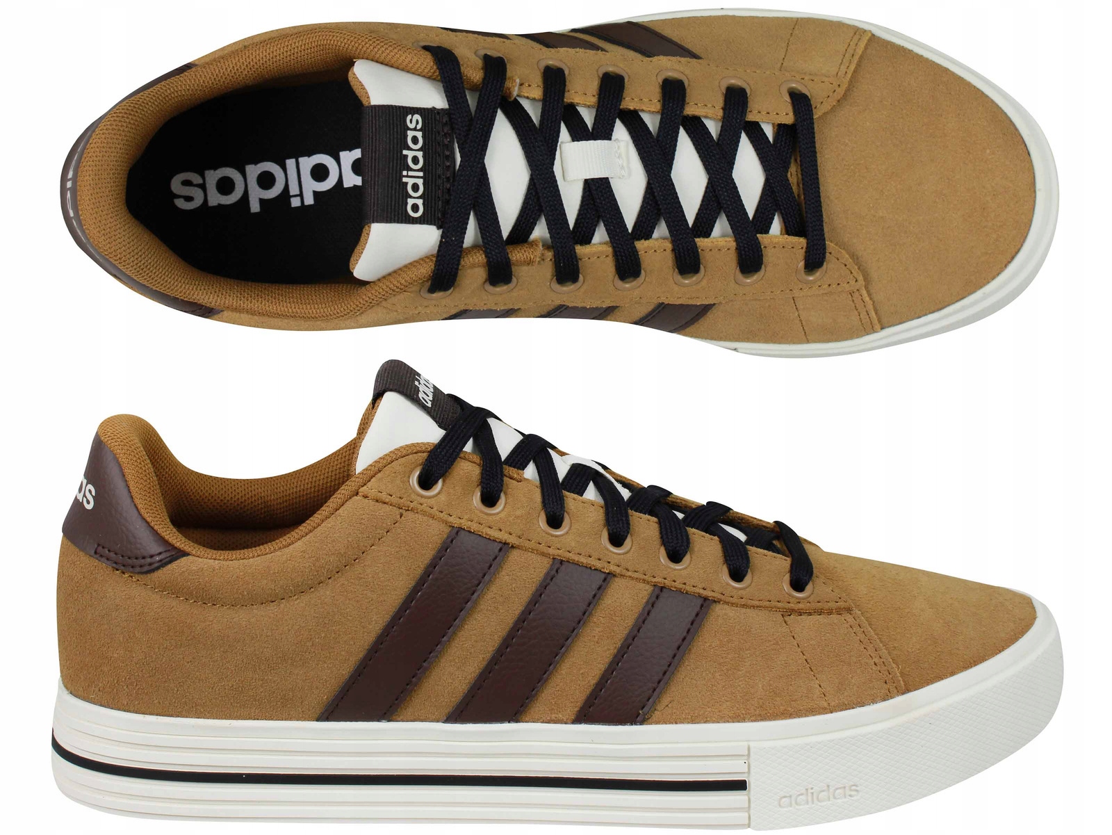 Adidas Daily 4.0 JI4352 Buty Trampki Tenisówki Męskie Brązowe