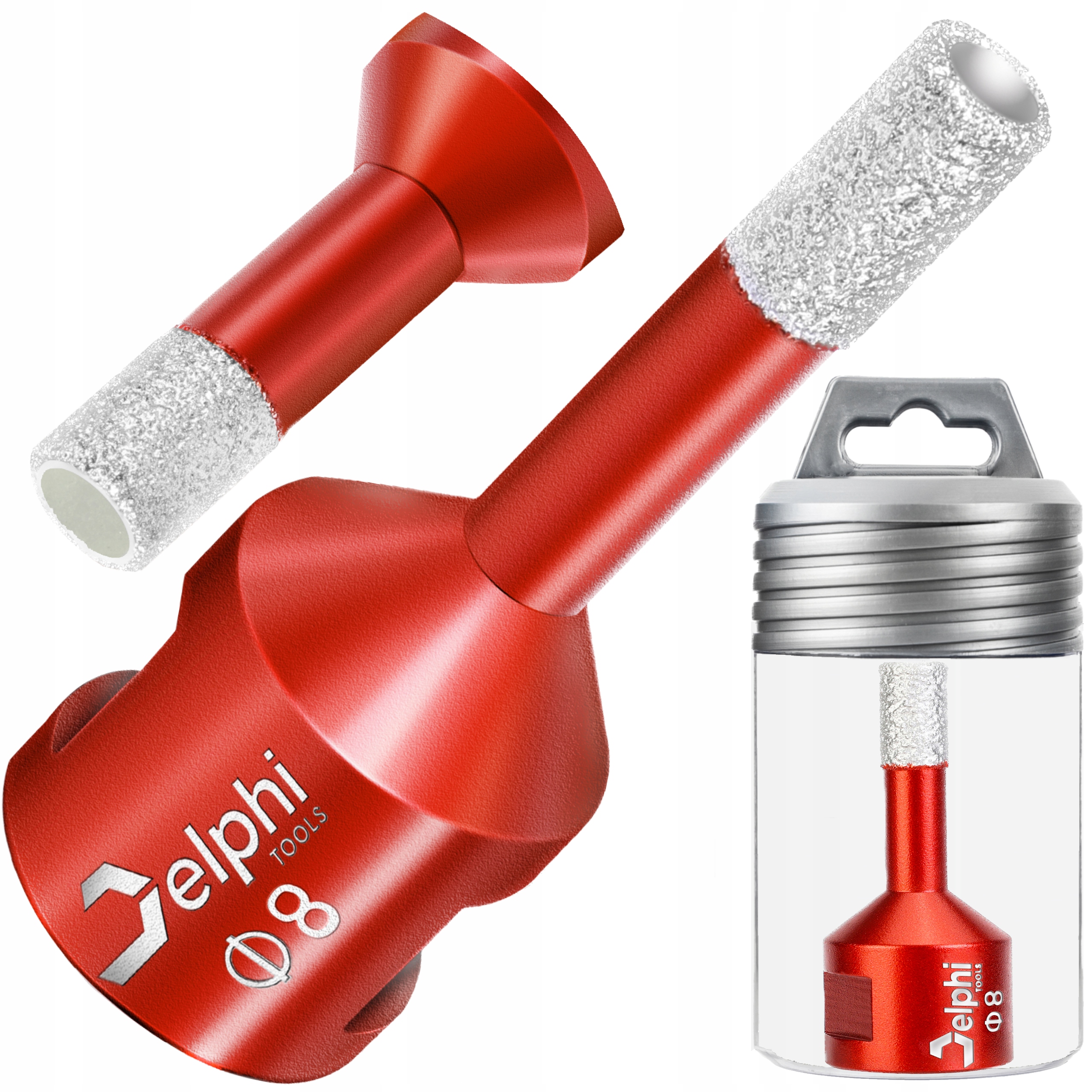 OTWORNICA DIAMENTOWA Delphi KORONKA DO GRESU GRANITU GWINT M14 fi 8mm