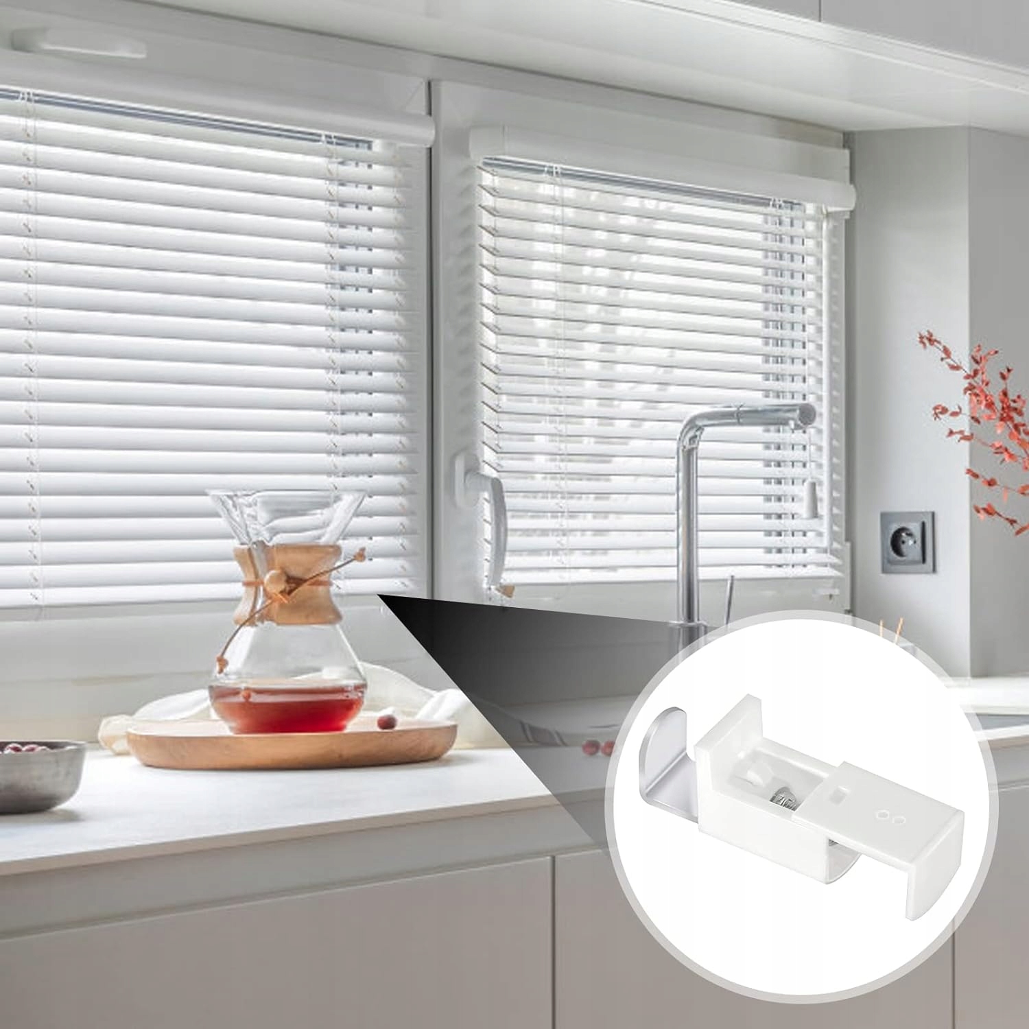 UCHWYT ŻYŁKI SZNURKA DO PLIS ROLET PLISOWANYCH BEZINWAZYJNY 4 sztuki Marka inna