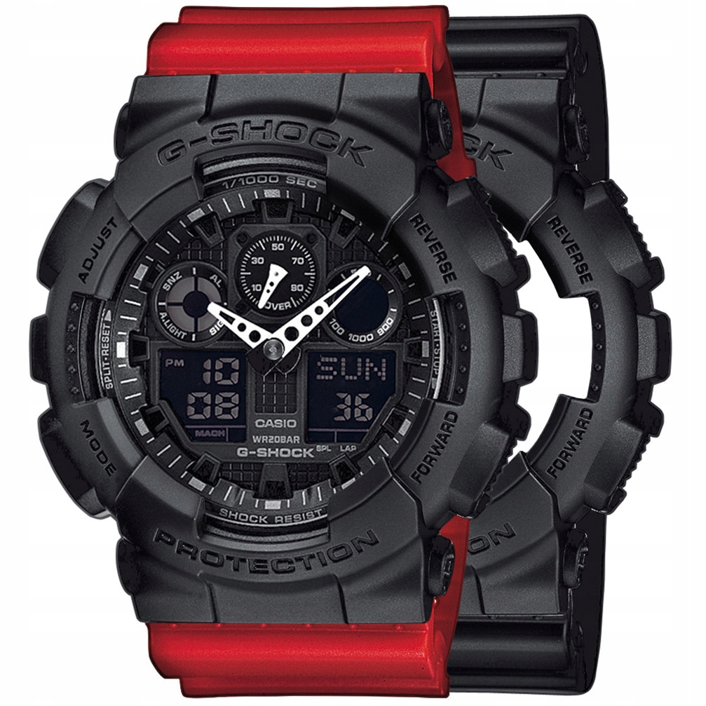 Hodinky Casio G-Shock Set GA-100-1A1ER Luneta 10358741 Řemínek 10395226 20