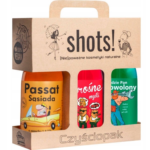Laq Čističopak Pánský set sprchových gelů pro muže 3x500 ml