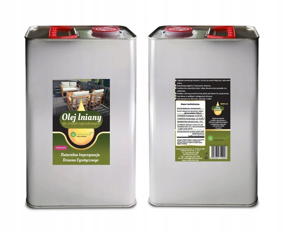 

Olej lniany do mebli drewna egzotycznego impregnat