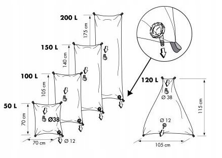 18033 - Гибкий 100-Литровый Резервуар Для Воды