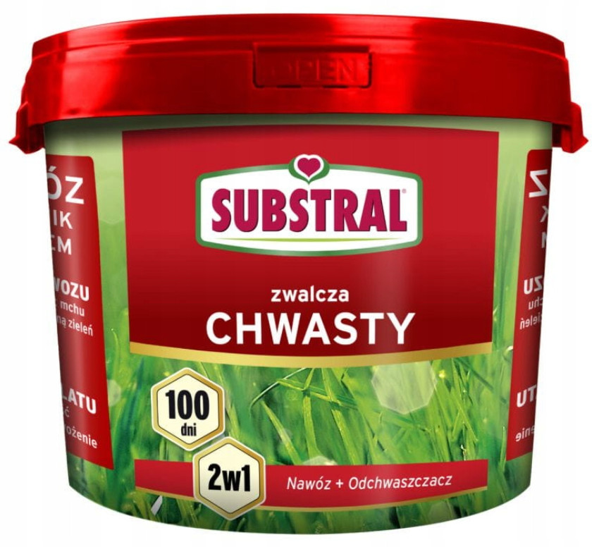 

Nawóz do trawy odchwaszczacz Substral 5 kg 100 dni