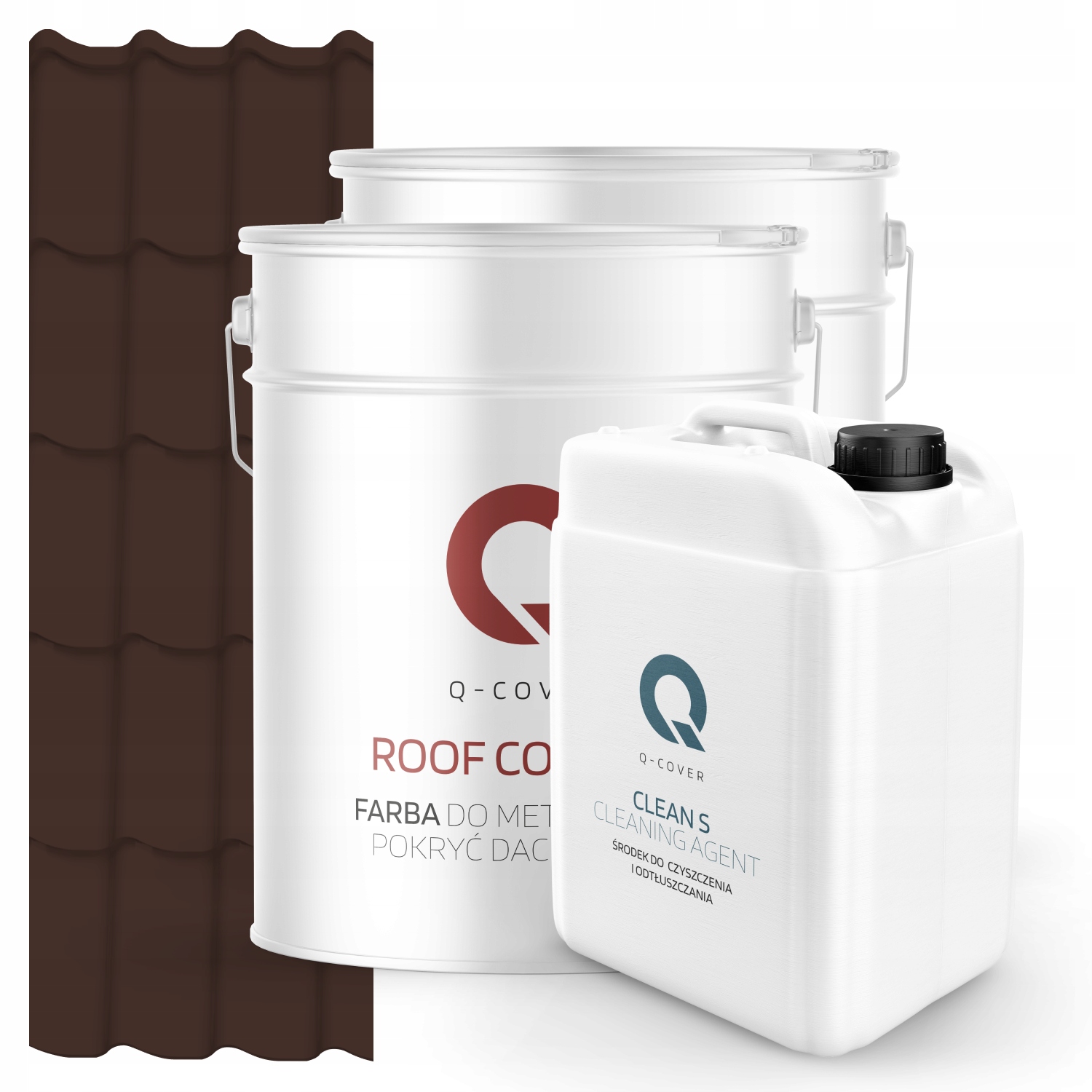 Farba Strešná Metalová Podložka Odmasťovač Čokoládová Hnedá Ral 8017 74 m2 Satén