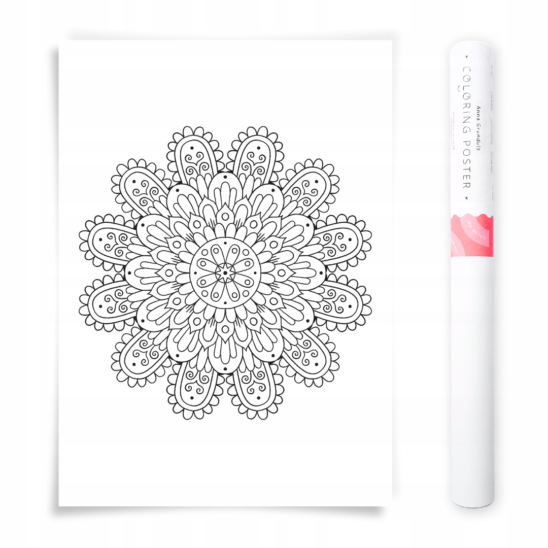 50x70 cm Plakát na vybarvování Mandala Anna Grunduls