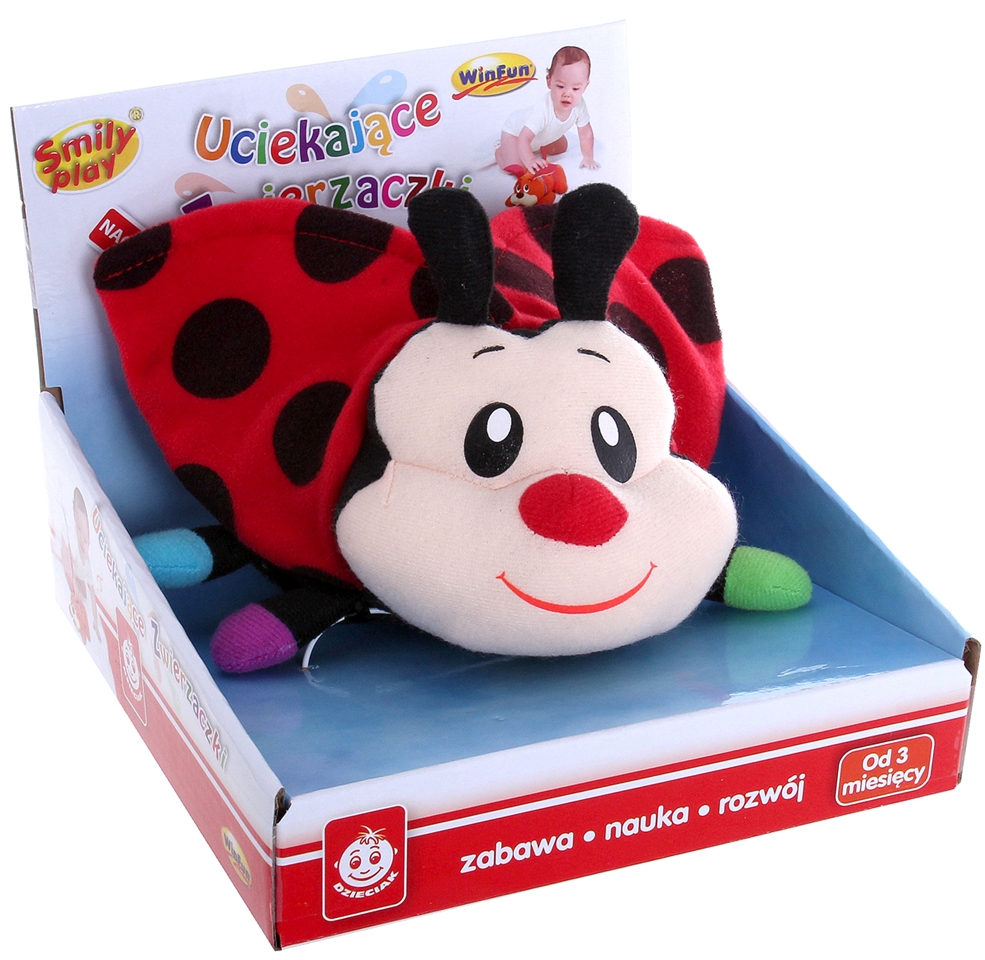 Smily UCIEKAJĄCA BIEDRONKA Biedroneczka UCZY Wiek dziecka 3 m +