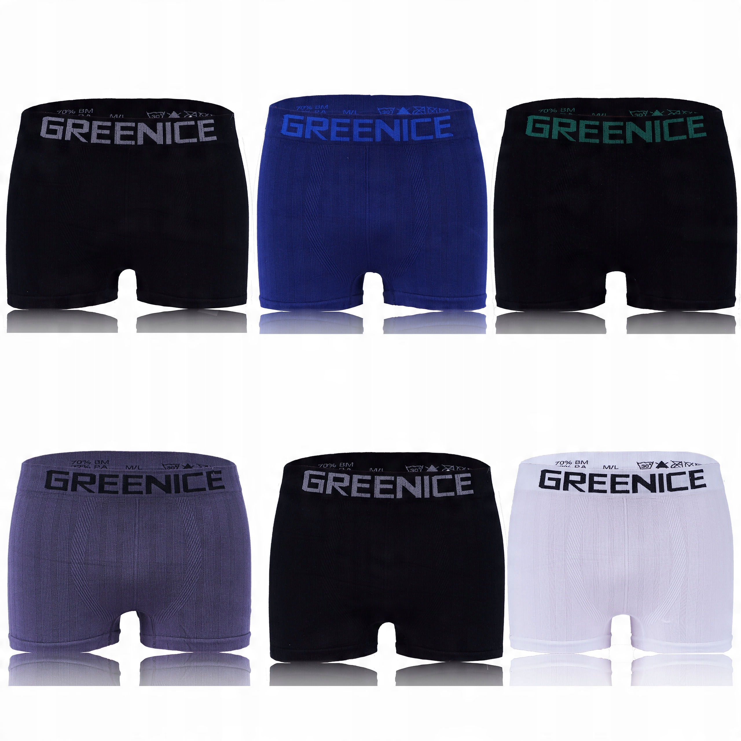 

Bambusowe Bokserki Męskie Premium Greenice 6-PAK
