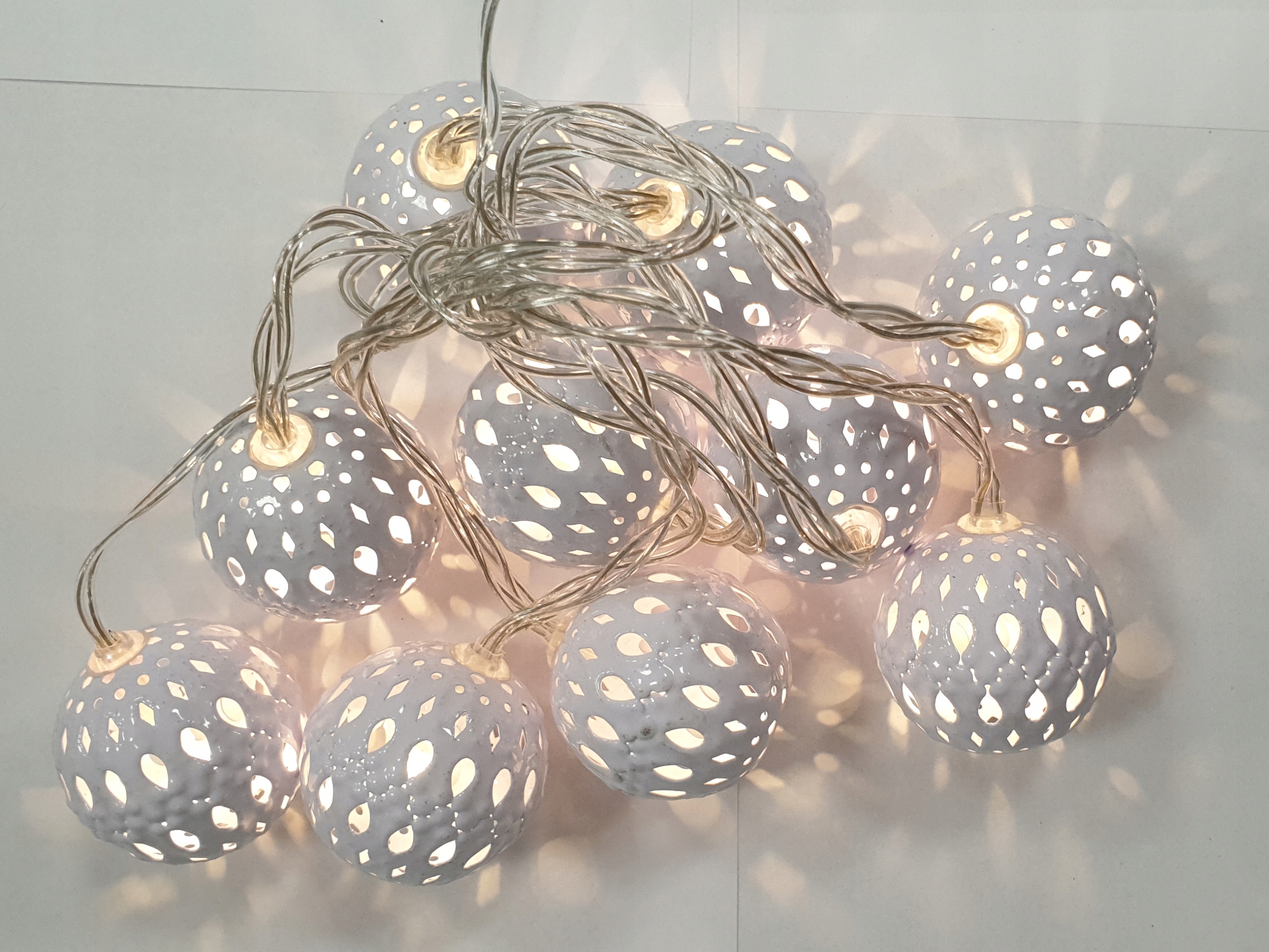 

Lampki Cotton Balls świecące kule 10szt Led 4cm